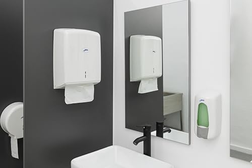 Jofel AH33000 - HANDTUCHSPENDER Z-FALZ AZUR, Wandmontage, aus Acrylnitril-Butadien-Styrol, WEISS