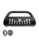 Black Horse Bull Bar Skid Plate Black Come with Pair of 5.3