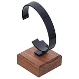 iplusmile Uhrenhalter aus Langlebigem Walnussholz mit Weicher Polsterung Displayständer für Armbanduhren und Schmuck Praktische Aufbewahrungslösung für Einrichtungshäuser