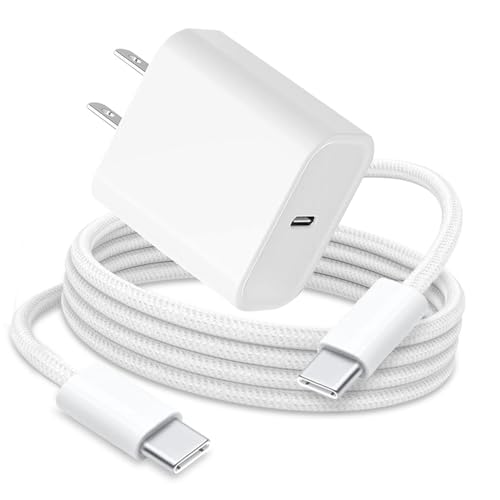 20W Fast Charger for iPhone 18 16E 17 Air 15/16 Pro Max, AirPods 5/4 4th, Airpods Pro 3 2 2nd,Beats Solo 4/Pill 2024/Powerbeats Pro 3 2 USB TPYE C Charging Cord Compatible Apple TV Remote, Ipad 11 12
