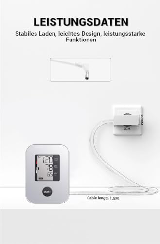 Bouge 6V Netzteil kompatibel mit Boso Medicus Control, Family, Prestige UNO Blutdruckmessgerät,150cm Netzgerät Ersatz Ladekabel für Netzteil TB-233C 410-7-150