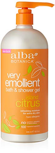 Alba Botanica Very Emollient Bath & Shower Gel, Island Citrus, 32 oz.