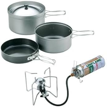 ユニフレーム 調理器具セット クッカー バーナー等 Amazon.co.jp: [UNIFLAME] セパレートバーナーUS-S・ごはんクッカー