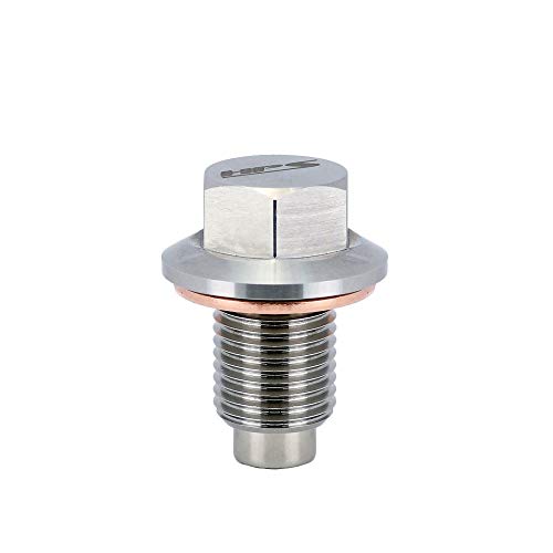 HPS Performance Stainless Steel Magnetic Oil Drain Plug Bolt MDP-M14x150, Metallic by HPS - Used condition - US$17.26