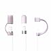 [3-Pack] FRTMA Replacement for Apple Pencil Cap/Apple Pencil Cap Holder/Cable Adapter Tether for iPad Pro Pencil - Lavender