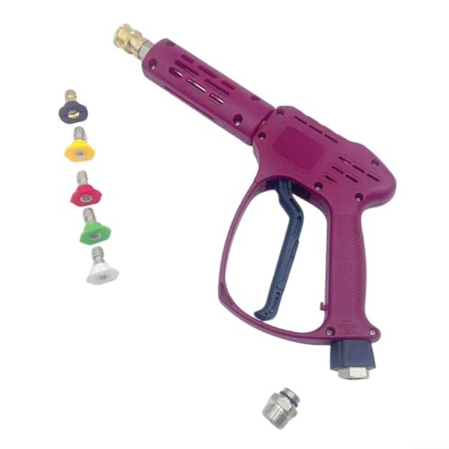 Pistola de lavado a presión de 5 puntas, 3600 PSI, diseñada para aplicaciones de limpieza de agua fría y caliente