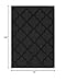 Garland Rug Quatro Black 6' x 9' Cut-Loop Trellis Area Rug –Soft, Comfortable, Stylish & Budget-Friendly Rug in a Beautiful Solid Black