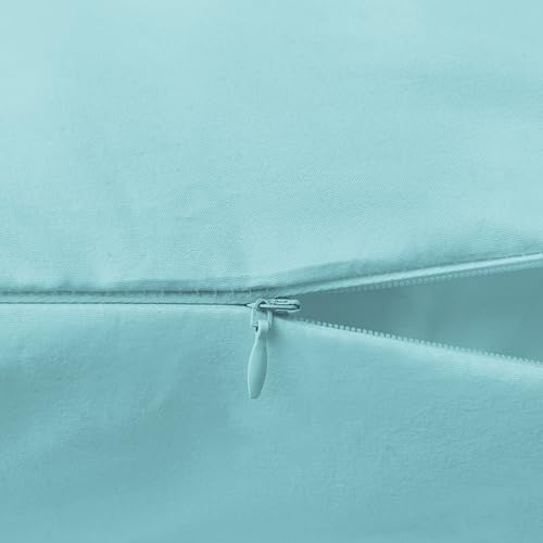 Image of Elegant Comfort Luxury Ultra-Soft 1-Piece Body Pillowcase - 1500 Premium Hotel Quality Microfiber Double Brushed - Wrinkle Resistant, Body Pillowcase Size, Aqua Blue