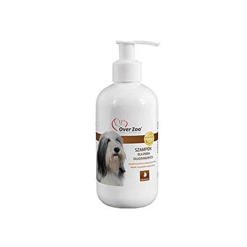 Over Zoo Shampooing pour Chiens à Poils Longs 250ml Un shampooing Doux pour Chiens à Poils Longs et mi-Longs