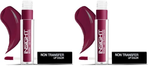 Image of INSIGHT Non Transfer Lip Color - Vintage| Waterproof| Matte Finish| Transfer & Smudge Proof| Lightweight| 12 Hr Wear| Highly Pigmented 4 ml (Pack of 2)