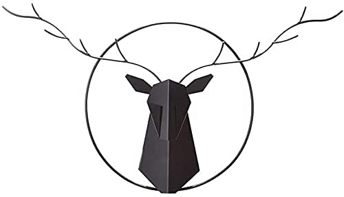 Erddcbb Large Metal Wall Decoration- Art Wall Hanging， Metal Frame Wall Hanging Art Decor,Creative Deer Head Wall Decoration For Nature Home Art Decoration,Antlers Can Hang Scarves, Hats, Etc.christ #TOP11