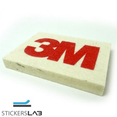 StickersLab - Spatola bianca in feltro lana wrapping e adesivi