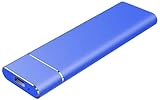External Hard Drive 2TB,Portable Solid State Drive 2TB Portable External Hard Drive USB3.1 Type-C for Mac,Desktop,PC,Laptop(2TB Blue)