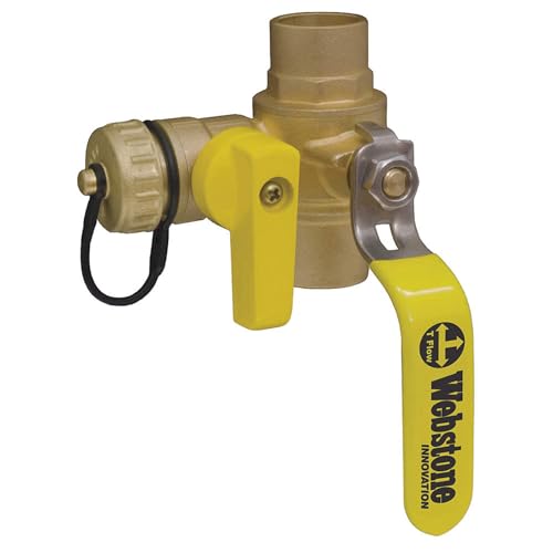 3/4 Sweat x Hose Cap Brass Ball Valve with Drain 3-Way