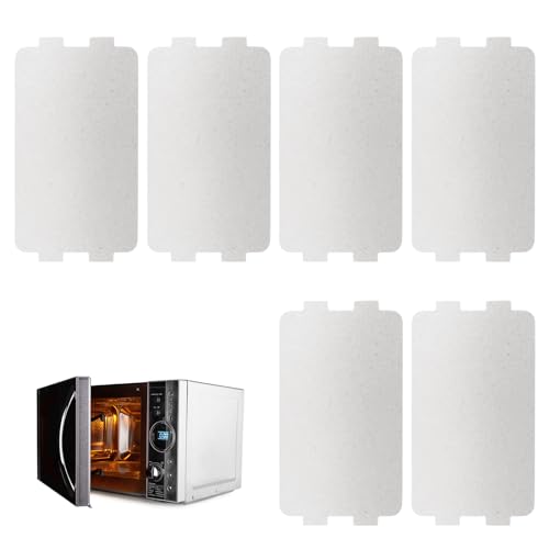 6 Piezas Microondas Placa Mica, Mica de Placas Hojas de Mica, Hojas Mica para Horno Microondas, Accesorios de Placas de...