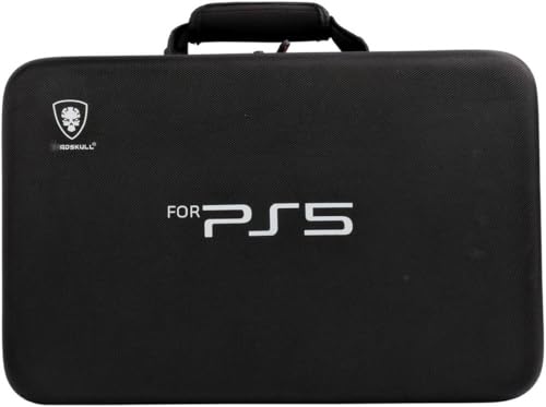 Image of New World Storage Bag for PS5 Slim, Travel Bag for PS5 Slim, Carrying Case Briefcase Type for PS5 Slim,Waterproof shoulder bag for Playstation 5 Slim with Both side storage compartment-Black