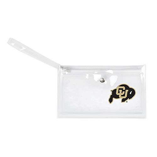 Image of Littlearth - LIWXY NCAA Colorado Buffaloes Unisex Ncaancaa Ticket Wristlet, Clear, 9 inch by 5.25 inch