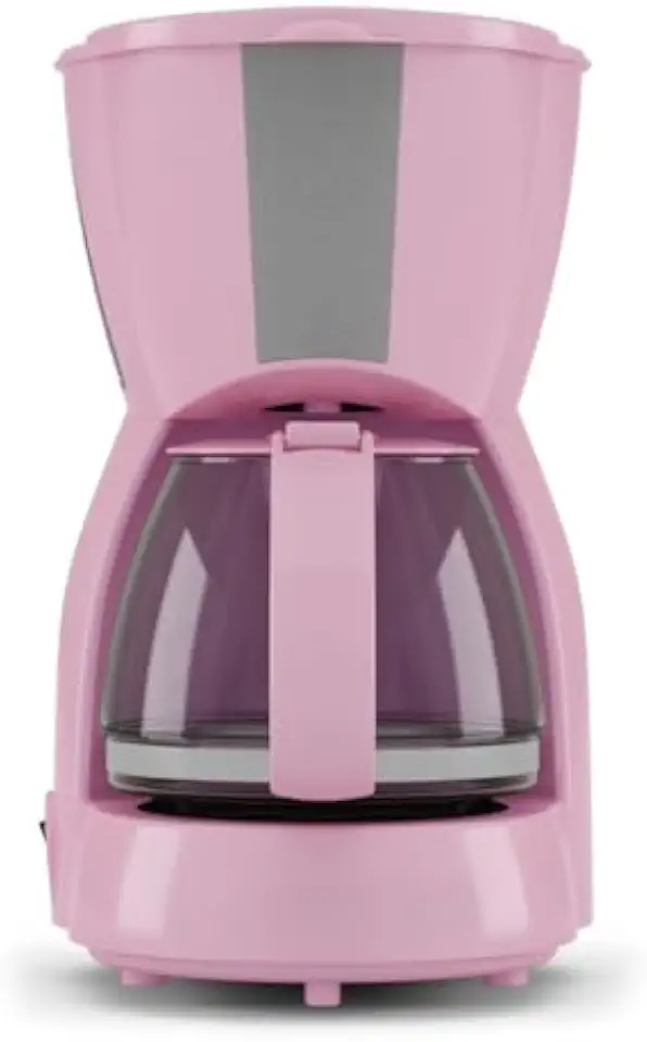 Cafeteira Rosa Inox Xícaras 550W, Capacidade Grande e Resistente para Uso Doméstico e Reuniões (220V)