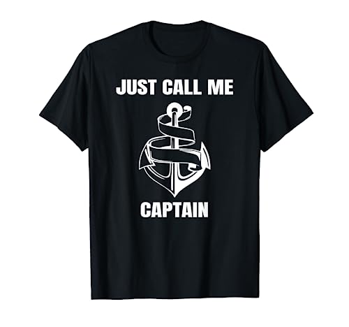 Just Call Me Captain with Anchor Camiseta