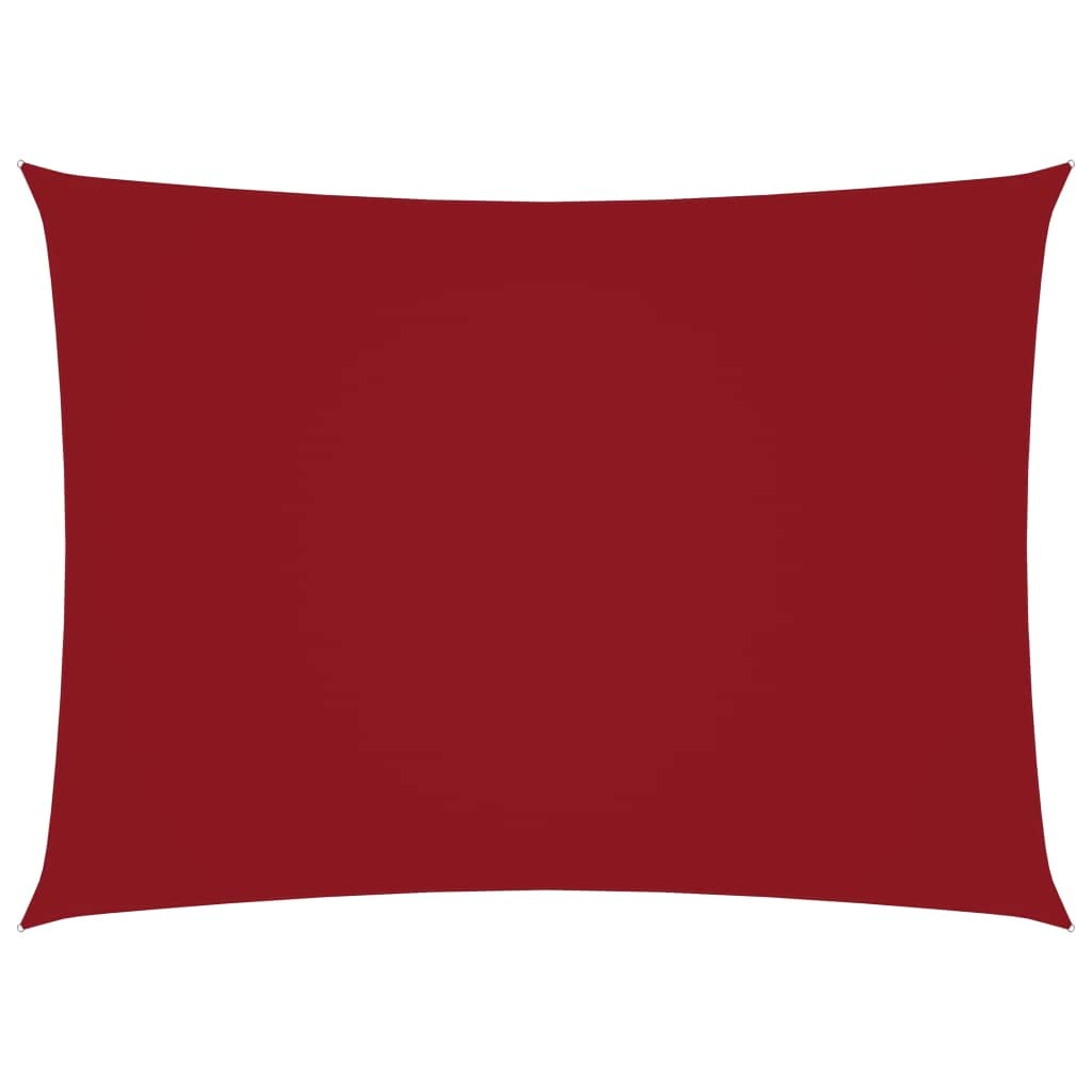 vidaXL Sunshade Sail Lawn Garden Outdoor Sunshade Balcony Sun Sail Tarp Sunscreen Patio Shade Canopy Oxford Fabric Rectangular 3.5x5 m Red โ image 1