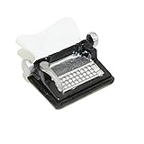 Miniatur Möbel Retro Mini Schreibmaschine Spielzeug für 1:12 1:6 Puppenhaus Zubehör Schwarz