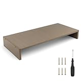 Photo Gallery supporto monitor da scrivania in legno – design ergonomico – robusto e antigraffio – con istruzioni e accessori – ideale per casa e ufficio Photo Gallery supporto monitor da scrivania in legno – design ergonomico – robusto e antigraffio – con istruzioni e accessori – ideale per casa e ufficio
