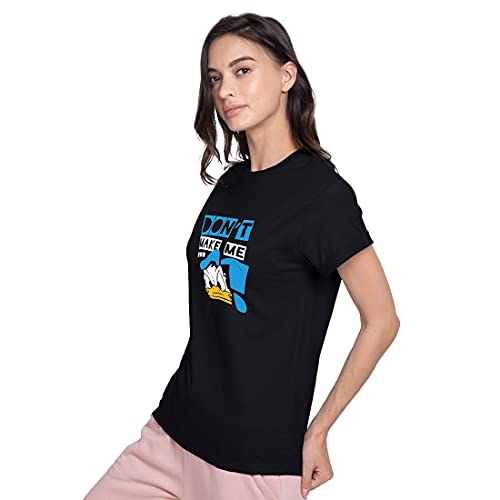 Image of Bewakoof Women's Friends Graphic Printed 100% Cotton T-Shirt - Boyfriend Fit, Round Neck, Half Sleeves