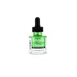 Dr. Ph. Martin's Iridescent Calligraphy Color (5R) Ink Bottle, 1.0 oz, Iridescent Green, 1 Bottle
