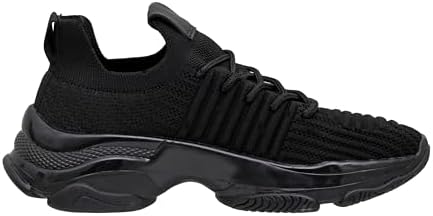 CUSHIONAIRE Women's Apolo Knit Sneaker +Memory Foam, Black 8 | Image 3