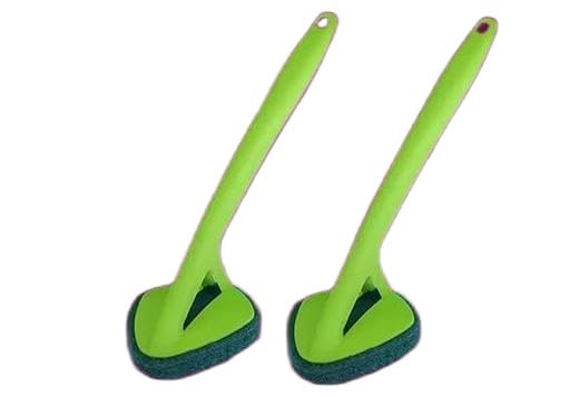 Bathroom Cleaning Brush Tiles Cleaning Brush Floor Scrub Brush with Handle Scrubbing Brush Cleaning Brush (Pack of 2 Heavy Duty, NYL SF - 225-image-49