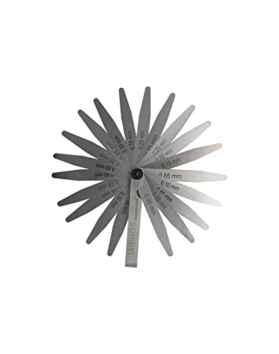 JAIBROS thickness gage feeler gauge 20 blades stainless stee...