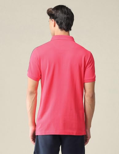 Image of U.S. Polo ASSN. Solid Regular Fit Polo T Shirts for Men - 100% Cotton, Half Sleeves Mens Tshirt