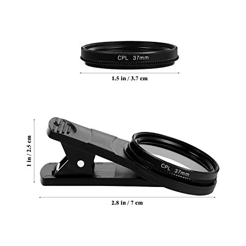 Kompatibel für 13/12/11 Smartphones Phone Polarizer Objektiv: 37 Mm CPL Polarisation Objektivfilter Tragbarer Clip- Auf Cpl- Telefonlinsen mit Linsenabdeckung Und Speicherhülle – Bild 8