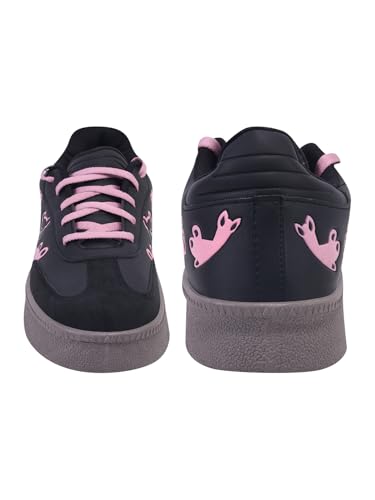 Image of Shoetopia Women's Casual Sneakers | Lace-Up Low-Top Shoes with Cushioned Sole | Trendy Daily Footwear Walking Shoes