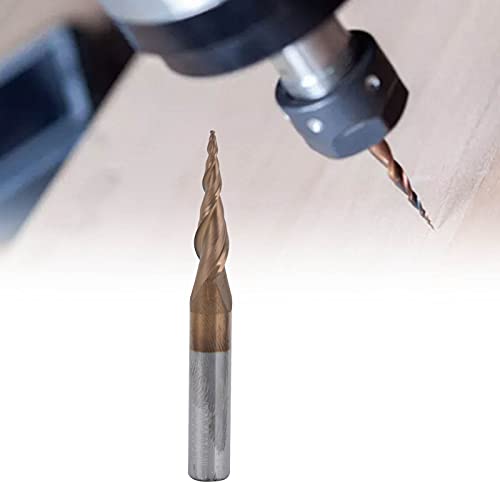 1 Pieza Juego de molino de extremo de carburo, CNC Fresa de Mango Recto Brocas 2 Flautas Cortador CNC de Punta Esférica para Corte, Fresado Final, Ranurado(R0.25x20x D6x50)