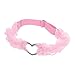 ROMISBABA Fascia Elastica in Pizzo con Anello a Forma di Cuore in Lega per Donna Fascia per Parte Alta della Gamba Antiscivolo Elegante per Matrimoni Feste e Appuntamenti Accessorio Moda immagine