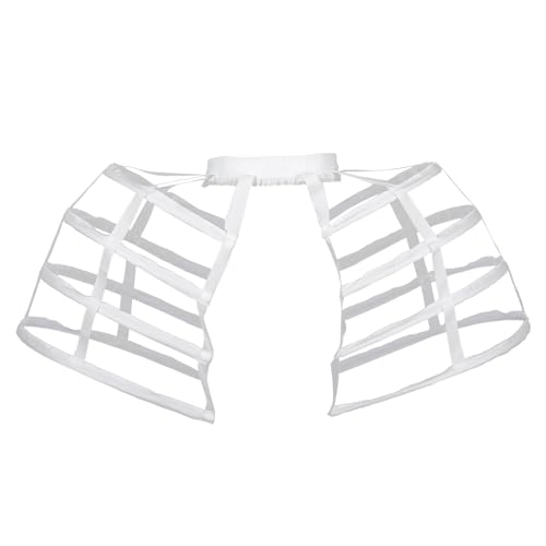 Pannier Petticoat Bustle Cages Skirt Women Victorian Dress Hoop Skirt,Double side Bustle Birdcage Underskirt