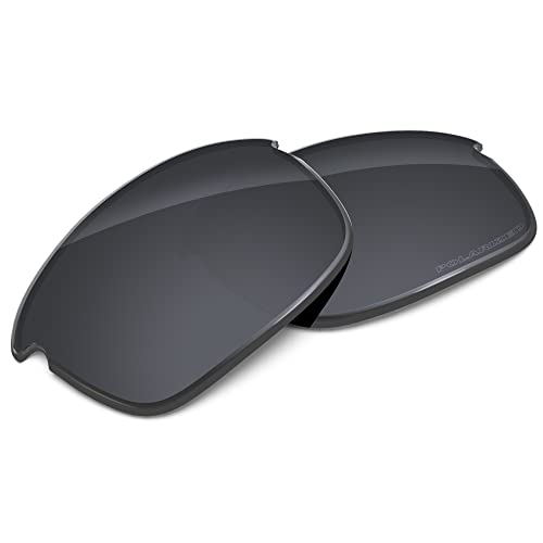 Image of Performance Replacement Lenses Compatible with Oakley Bottle Rocket OO9164 Polycarbonate Polarized Etched-Sport Black