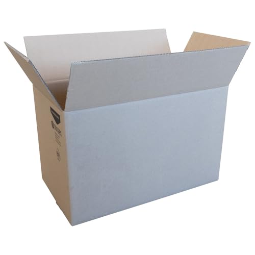 Dönges Caja plegable con base y tapa, 560 x 310 x 360 mm JD136485 (caja de cartón para mudanzas)