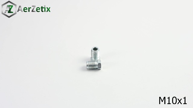 Set Di 2 Dadi-Raccordi Maschio Per Tubo Freno | M10x1 | Lunghezza 16mm | Diametro Interno 5mm - Foto 3