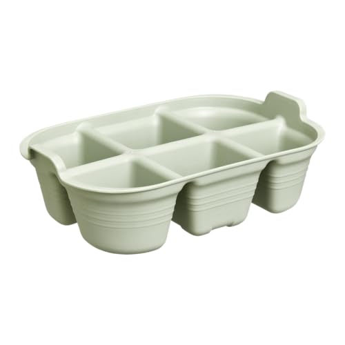 Elho Green Basics Semillero 22cm - Propagador de Plantas - Bandeja de Plántulas - 100% Plástico Reciclado - Verde/Verde Piedra