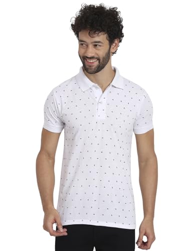Image of Men Cotton Half Sleeves Regular FIT Polo T-Shirt