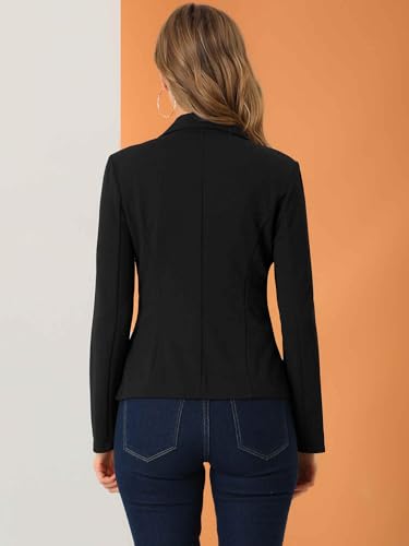 Allegra K Women's Work Office Blazer Stretch Lapel Collar Long Sleeve Jacket Suit Blazer - Image 6