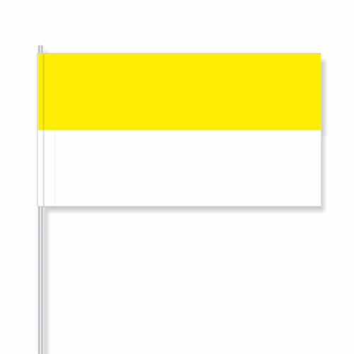 Preisvergleich Produktbild antrada Papierfähnchen gelb-weiß (25 Stück)