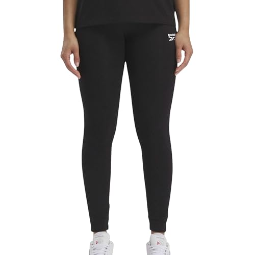 Reebok Legging RI SL-Leggings de algodón para Mujer, Color Negro
