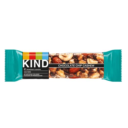 KIND Bars, High Fibre, Gluten Free Snack Bars, Chocolate Chip Cashew, No Artificial Colours, Flavours or Preservatives 12 x 40g - Image 3