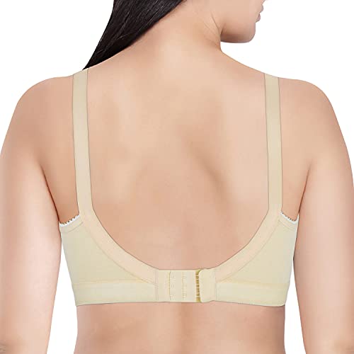 Image of Women's Poly Cotton Non-Padded Wire Free Full Coverage Bra