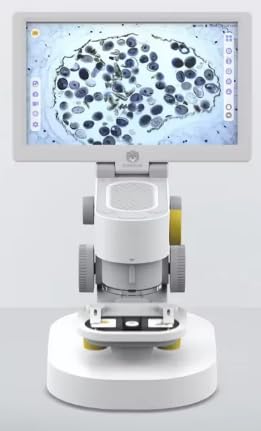 Pantalla táctil de 9 pulgadas 1200X Lupa USBDigitalCamera Microscopio biológico con pantalla LCD para lupa de laboratorio