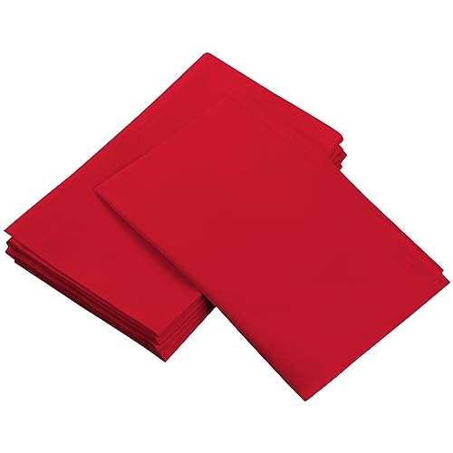Christmas Cloth Napkins Set of 4, 100% Cotton Dinner Napkins 18x18 Inches, Washable With Hemmed Edges, Reusable for Cocktails, New Year, Events, Weddings