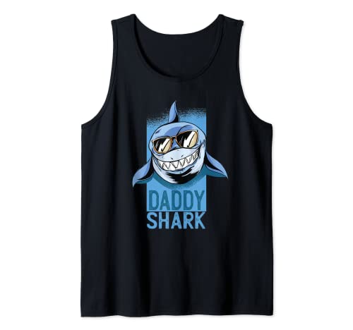 Daddy Shark Shirt Father's day gift Tank Top